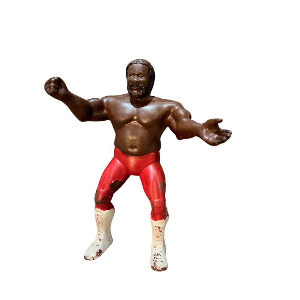 Vintage 1980s LJN WWF Wrestling Superstars Junkyard Dog JYD Action Figure Red